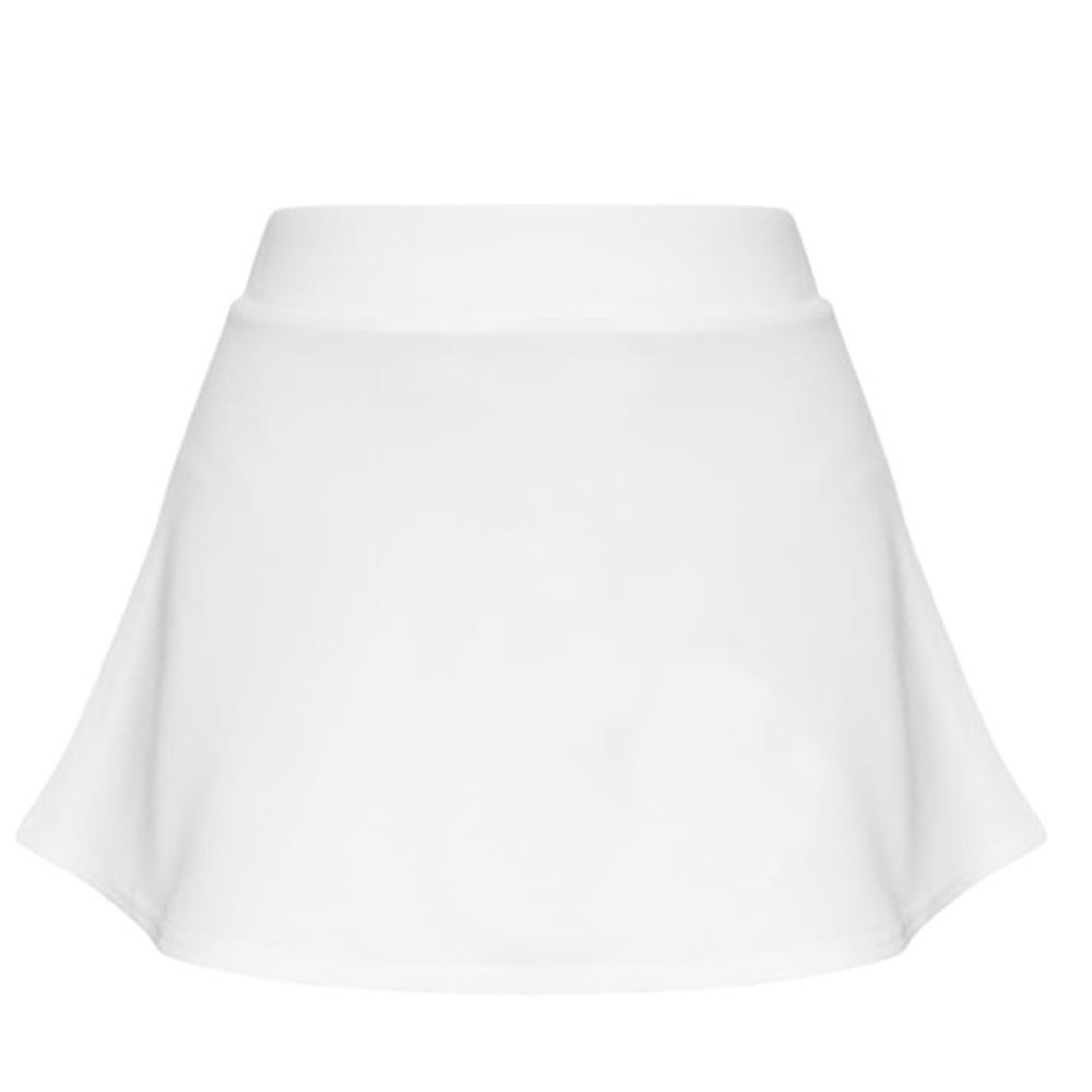 White Scuba Flippy Mini Skirt